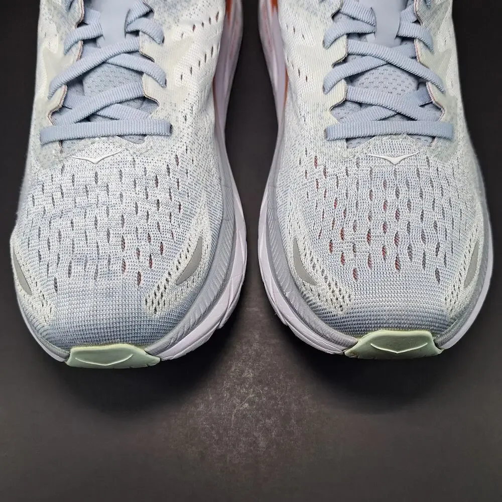 Hoka One One Clifton 8 Womens 9.5B Blue Fog 1119394 BFPA Running Shoes Sneakers